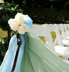 Rose Court Garden Aisle Decor