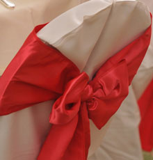 White chair covers