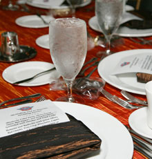 Crinkle taffeta napkins