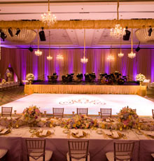 Floor to ceiling pipe and drape