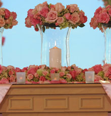 Pretty in pink altar