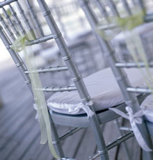 Silver chiavari chairs