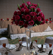 Fantastic Fuchsia Centerpiece