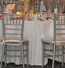 Silver chiavari chairs