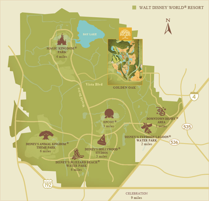 Golden Oak neighborhood map