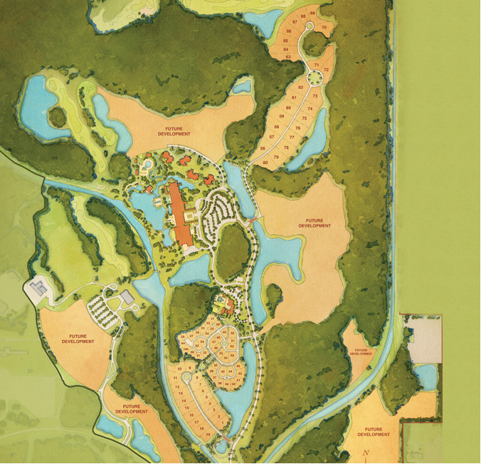 Golden Oak neighborhood map