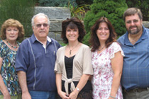Sam, Lois and their children in 2011